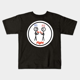 Old School Stickman Boxing Kids T-Shirt